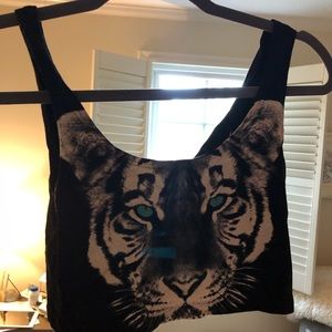 Urban outfitters tiger crop top